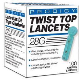 Prodigy Twist-Top Lancets - Box of 100